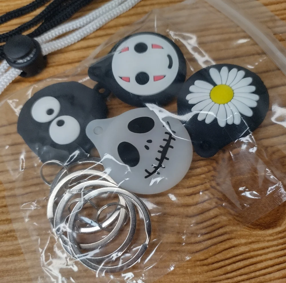 Air Tag Silicone Necklace For Kids 4 Pack
